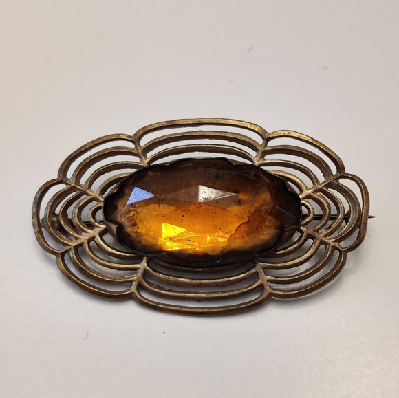 Antique Cairngorm Brooch - Picture 10 of 12